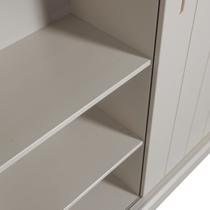 WOOOD-collectie Mila Schuifdeurkast Grenen Dust [Fsc]