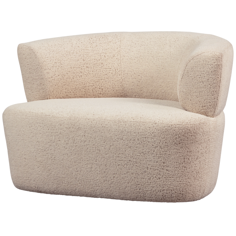 WOOOD-collectie Boris Fauteuil Boucle Warm Zand