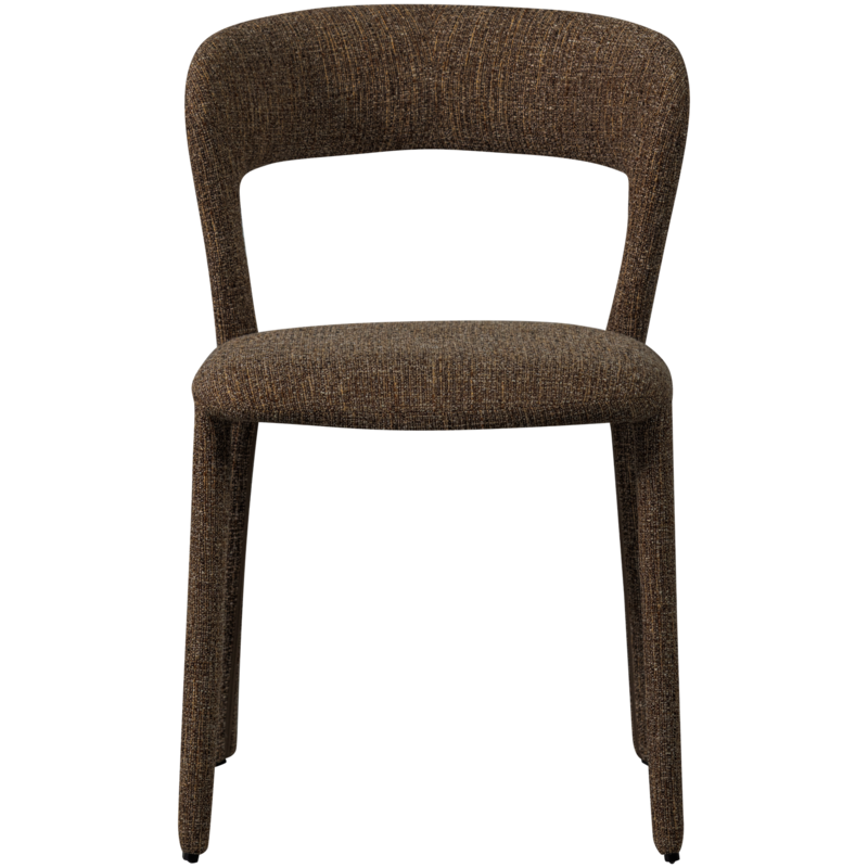 WOOOD-collectie Noble Eetkamerstoel Donkerbruin Melange
