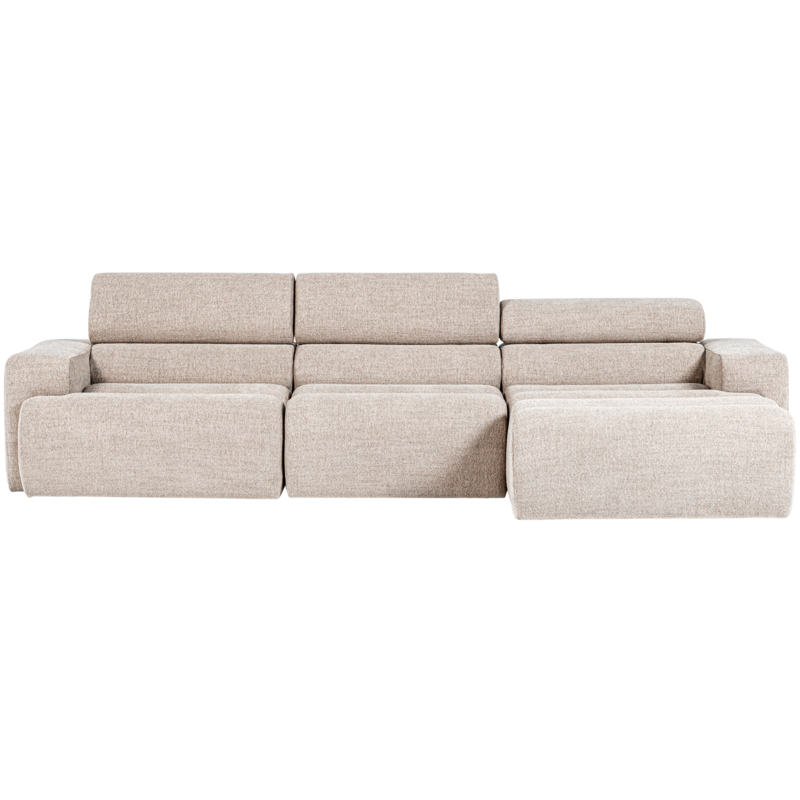 WOOOD-collectie Novi Chaise Longue Bank Rechts Boucle Naturel