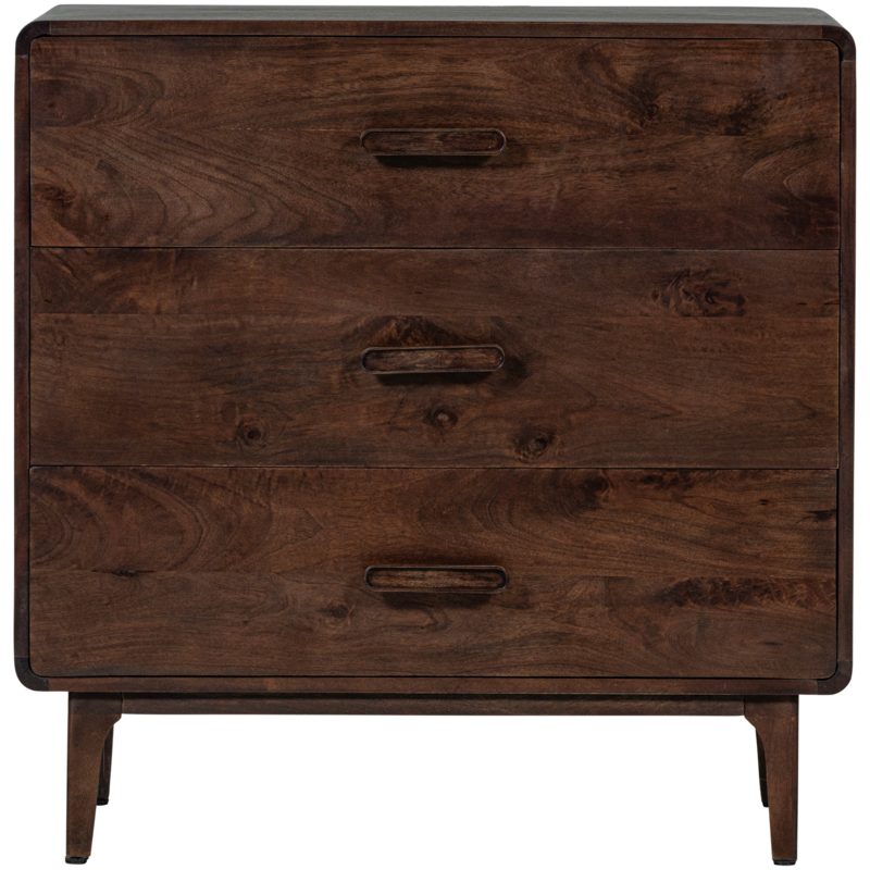 WOOOD-collectie Liya Ladekast Mango Hout Donkerbruin