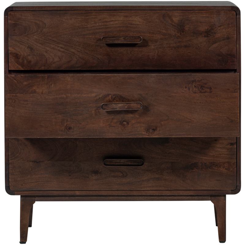 WOOOD-collectie Liya Ladekast Mango Hout Donkerbruin