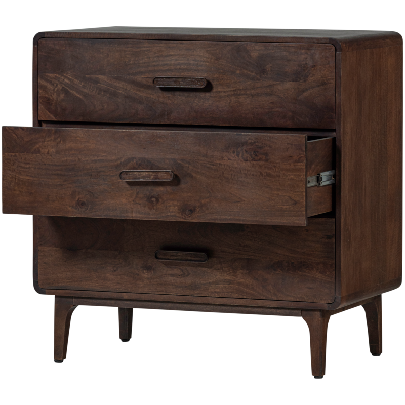 WOOOD-collectie Liya Ladekast Mango Hout Donkerbruin