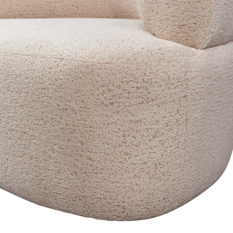 WOOOD-collectie Boris Fauteuil Boucle Warm Zand