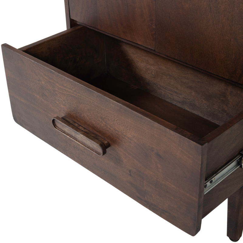 WOOOD-collectie Liya Ladekast Mango Hout Donkerbruin