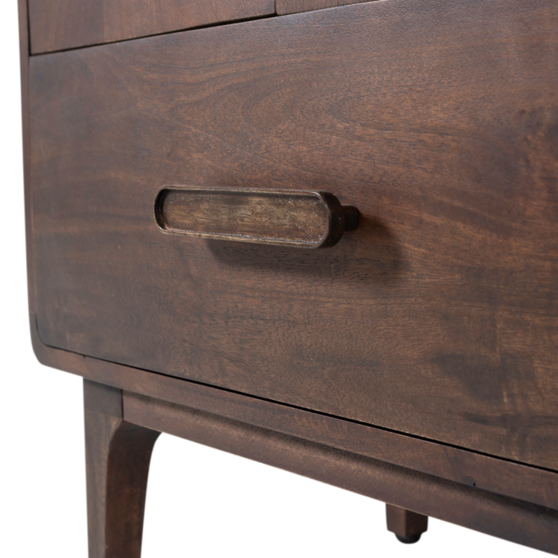 WOOOD-collectie Liya Ladekast Mango Hout Donkerbruin