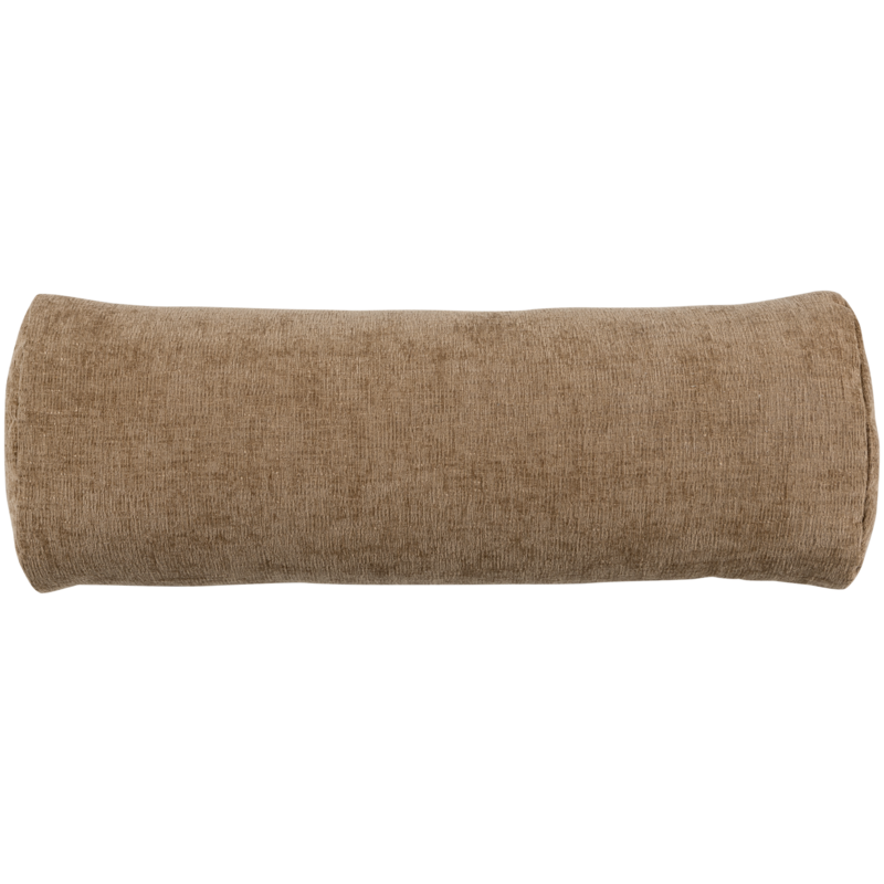 WOOOD-collectie Batavier Half Ronde Bank 4-Zits Velvet Melange Lichtbruin