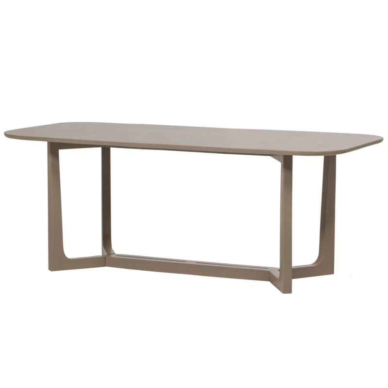 WOOOD-collectie Ferion Eettafel Mango Hout Mud 180X90Cm