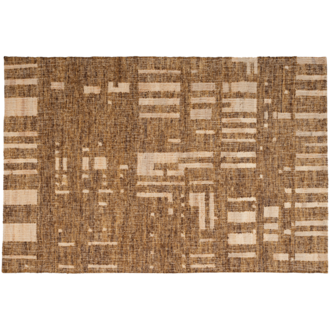 WOOOD Ian Handgeweven Vloerkleed Wol/Katoen Bruin 170X240Cm