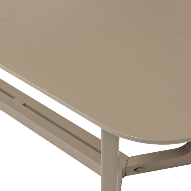 WOOOD-collectie Ferion Eettafel Mango Hout Mud 180X90Cm