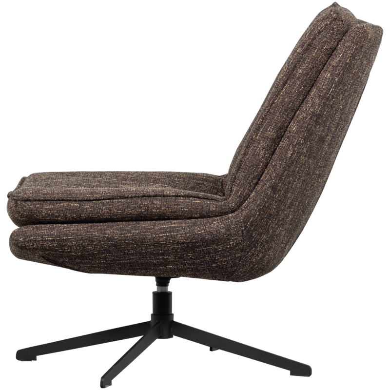 WOOOD-collectie Milaro Draaifauteuil Bruin Melange