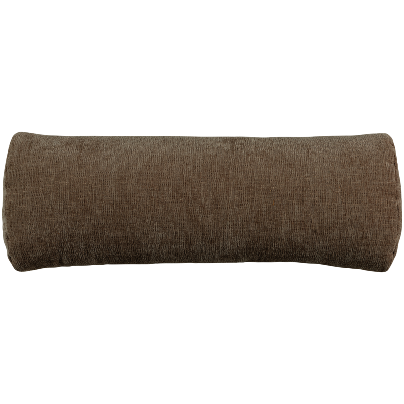 WOOOD-collectie Batavier Half Ronde Bank 4-Zits Velvet Melange Bruin