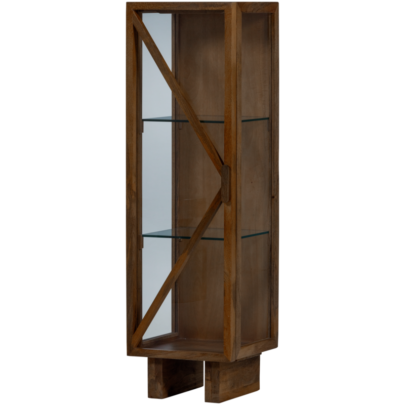 WOOOD-collectie Kella 1-Deurs Kast Mango Hout Bruin