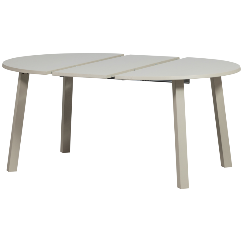WOOOD-collectie Janne Uitschuifbare Eettafel Rond Eiken Dakargrau [Fsc]