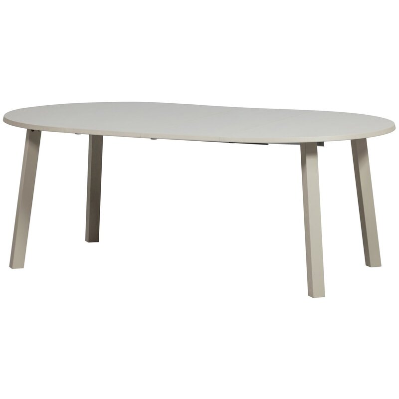 WOOOD-collectie Janne Uitschuifbare Eettafel Rond Eiken Dakargrau [Fsc]