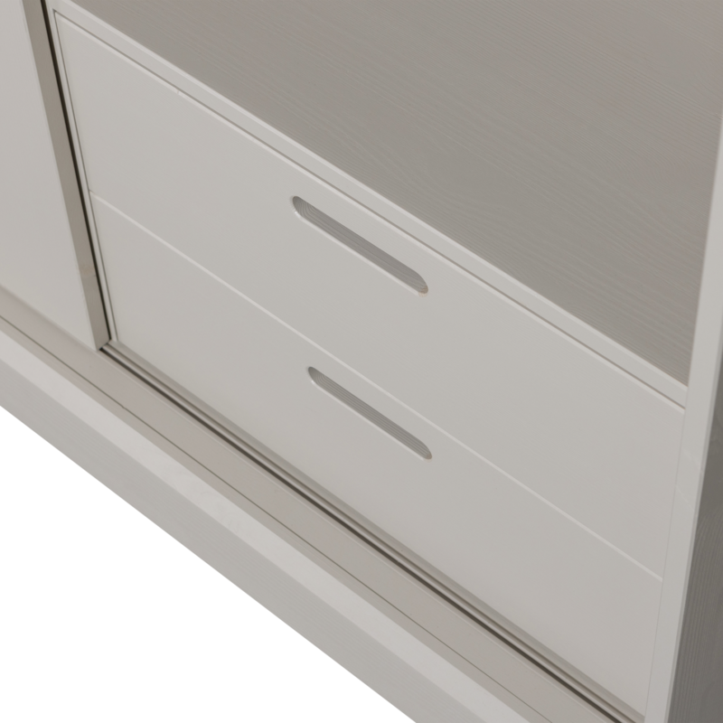 WOOOD-collectie Mila Schuifdeurkast Grenen Dust [Fsc]