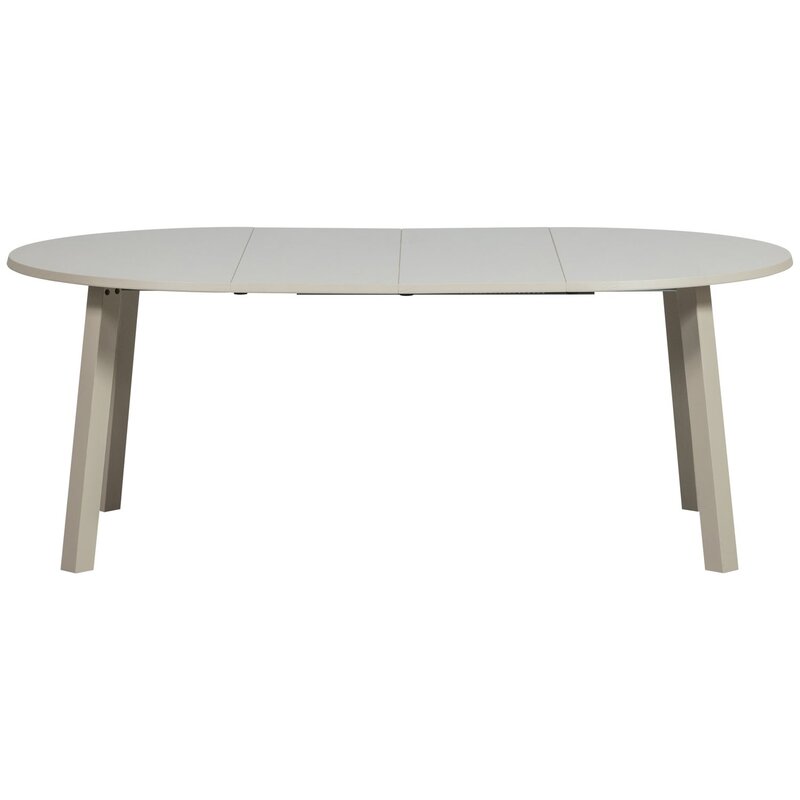 WOOOD-collectie Janne Uitschuifbare Eettafel Rond Eiken Dakargrau [Fsc]