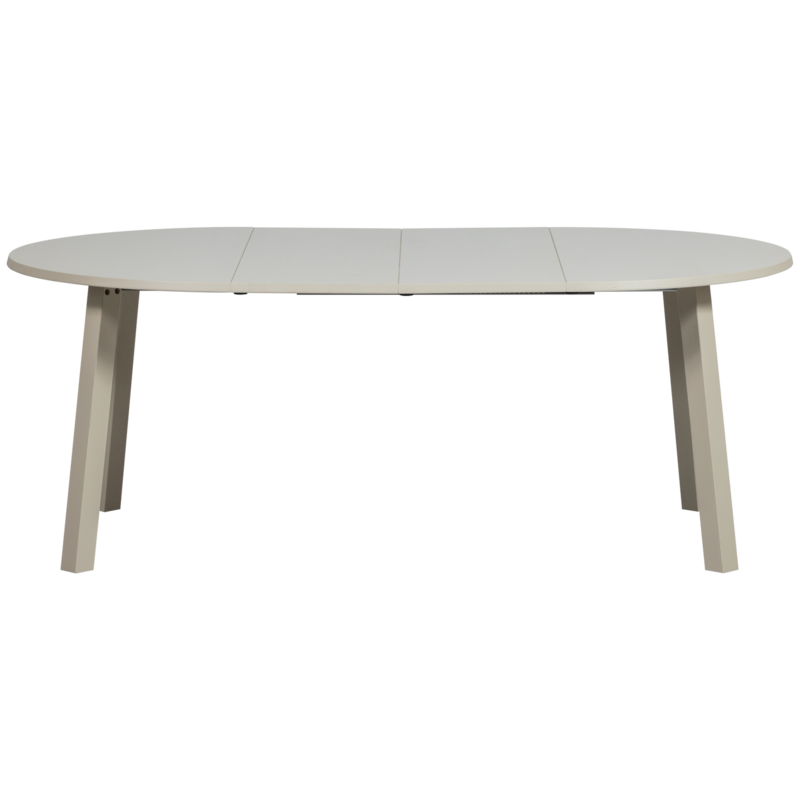 WOOOD-collectie Janne Uitschuifbare Eettafel Rond Eiken Dakargrau [Fsc]