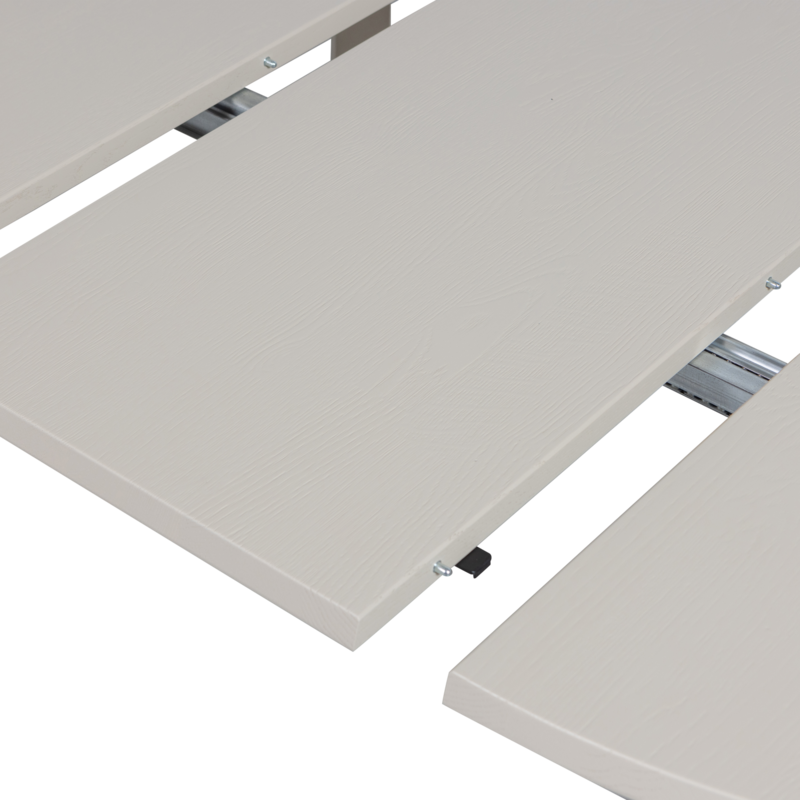 WOOOD-collectie Janne Uitschuifbare Eettafel Rond Eiken Dakargrau [Fsc]