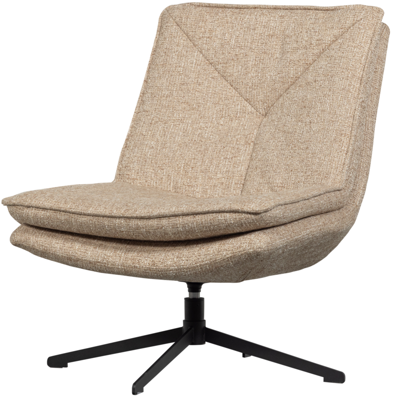 WOOOD-collectie Milaro Draaifauteuil Naturel Melange