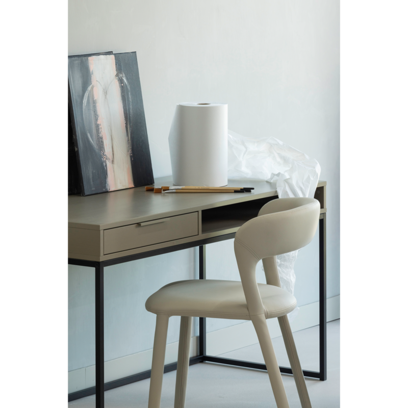 WOOOD-collectie Noble Eetkamerstoel Leerlook Beige