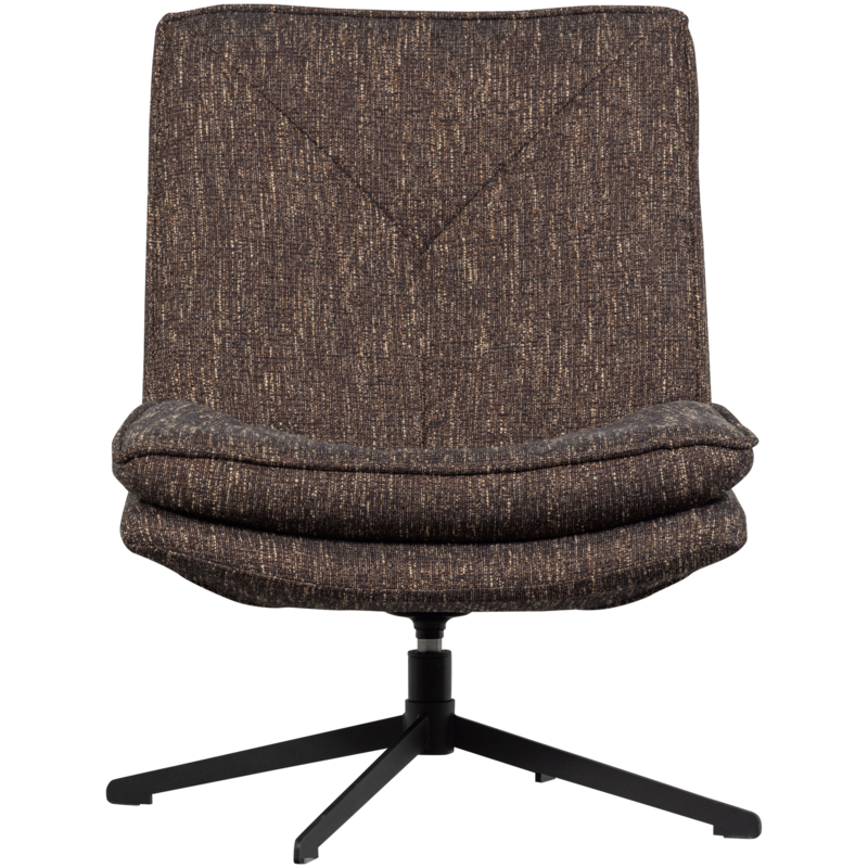 WOOOD-collectie Milaro Draaifauteuil Bruin Melange