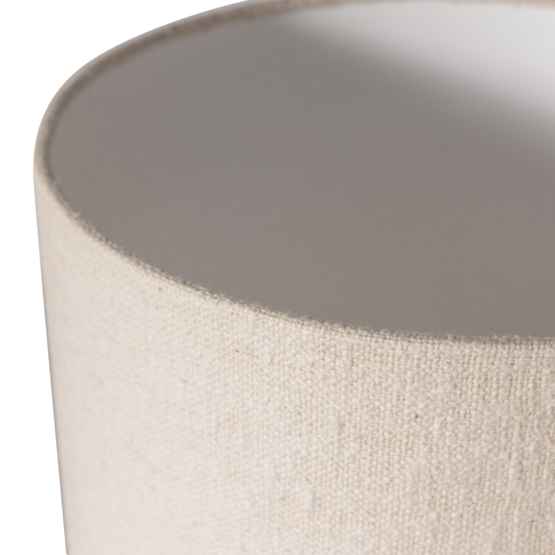 WOOOD-collectie Loft Tafellamp Metaal/Boucle Naturel 90Xo22 Cm