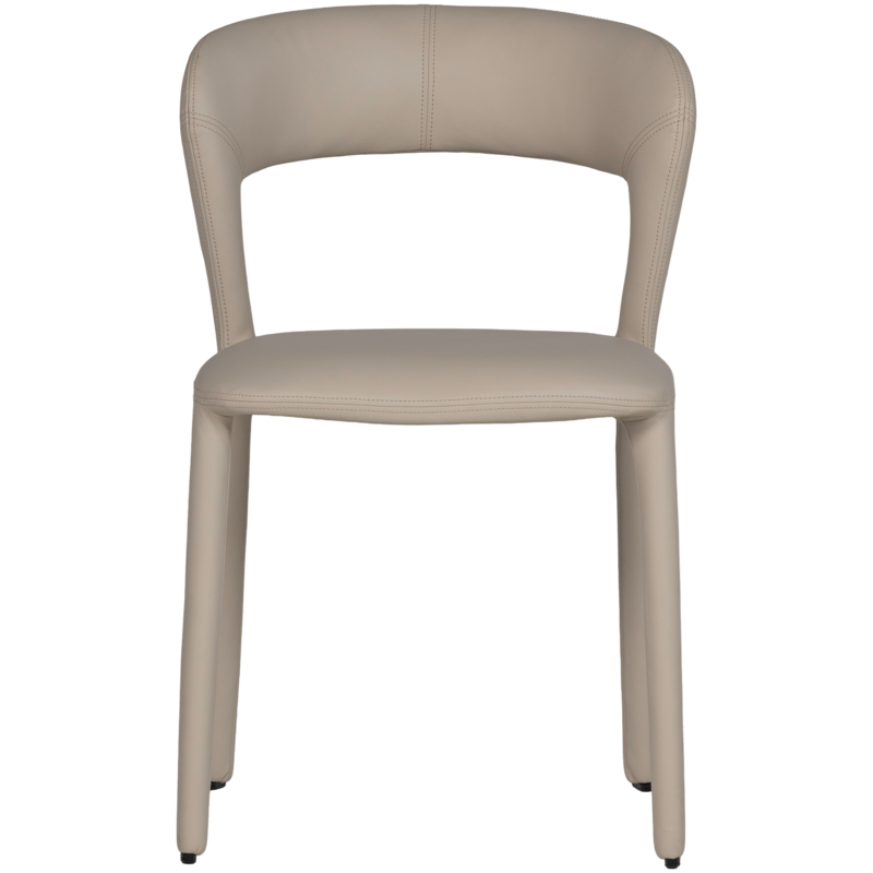 WOOOD-collectie Noble Eetkamerstoel Leerlook Beige