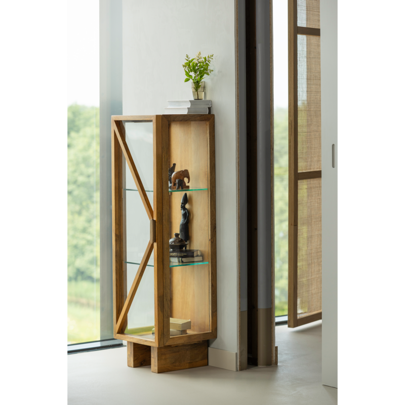 WOOOD-collectie Kella 1-Deurs Kast Mango Hout Naturel