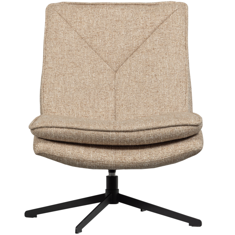 WOOOD-collectie Milaro Draaifauteuil Naturel Melange