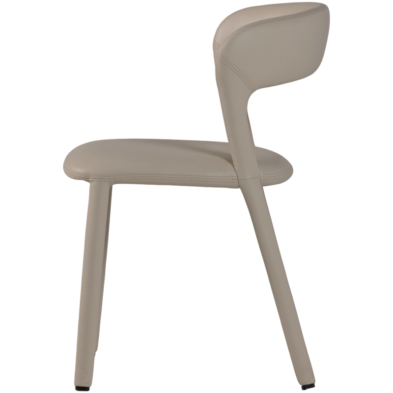 WOOOD-collectie Noble Eetkamerstoel Leerlook Beige