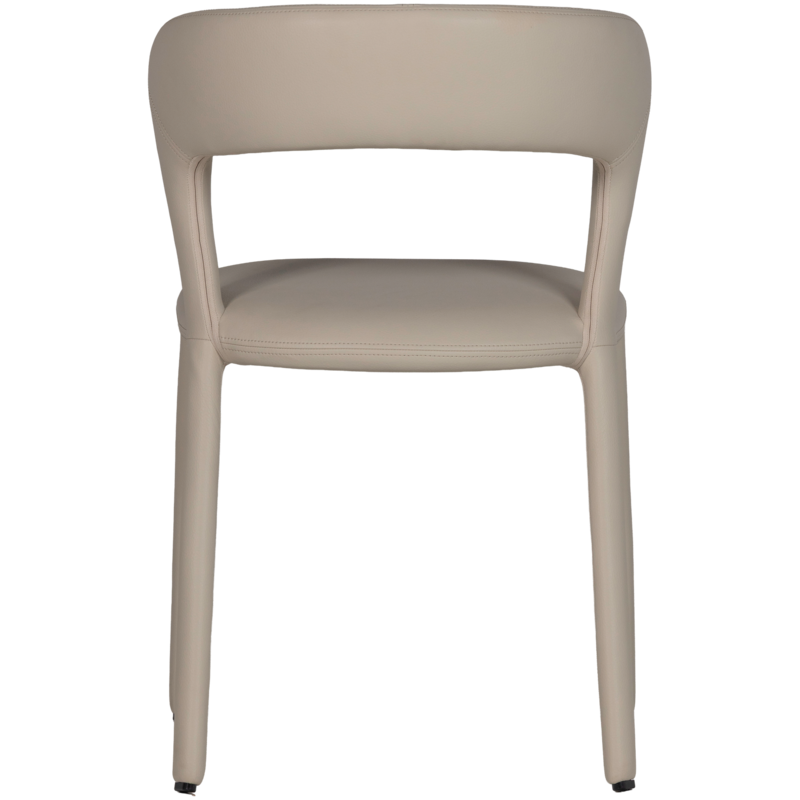 WOOOD-collectie Noble Eetkamerstoel Leerlook Beige