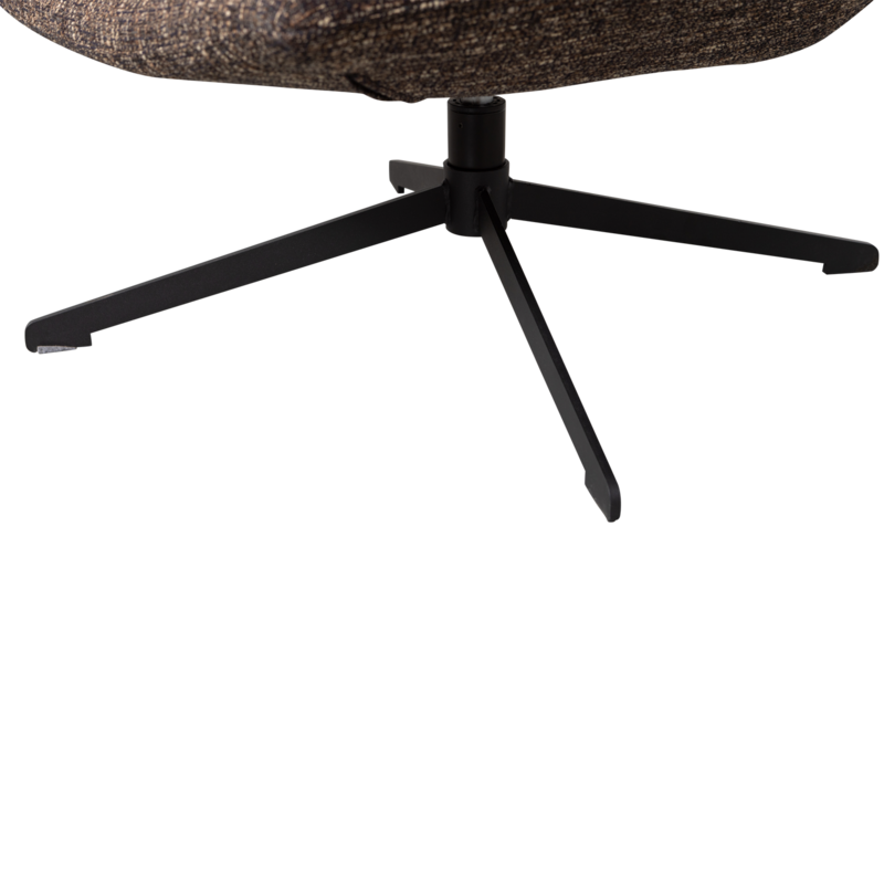 WOOOD-collectie Milaro Draaifauteuil Bruin Melange