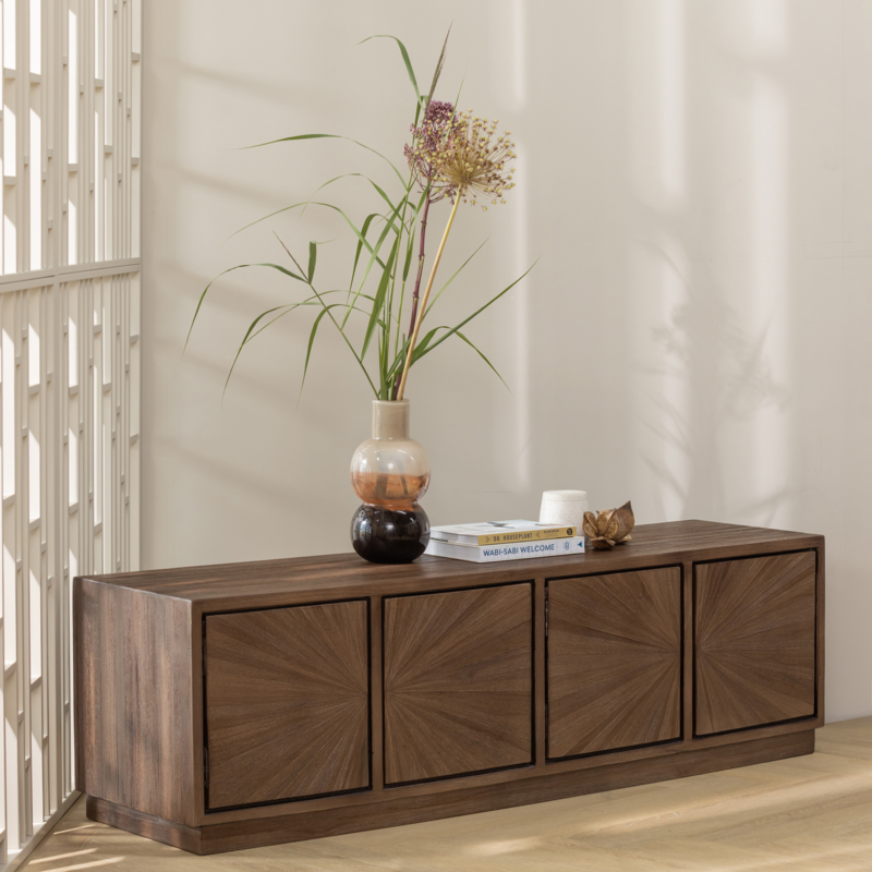 WOOOD-collectie Sun Tv Meubel Recycled Teak Bruin
