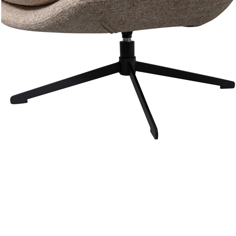WOOOD-collectie Milaro Draaifauteuil Naturel Melange
