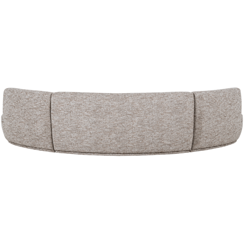 WOOOD-collectie Batavier Half Ronde Bank 6-Zits Zand Melange