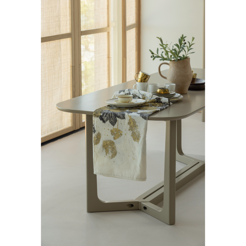 WOOOD-collectie Ferion Eettafel Mango Hout Mud 240X90Cm