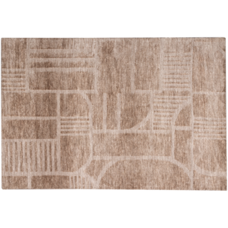WOOOD Lovi Vloerkleed Polyester/Katoen Taupe 170X240Cm