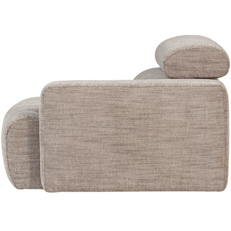 WOOOD-collectie Novi 1-Zits Element Arm Rechts Naturel Melange