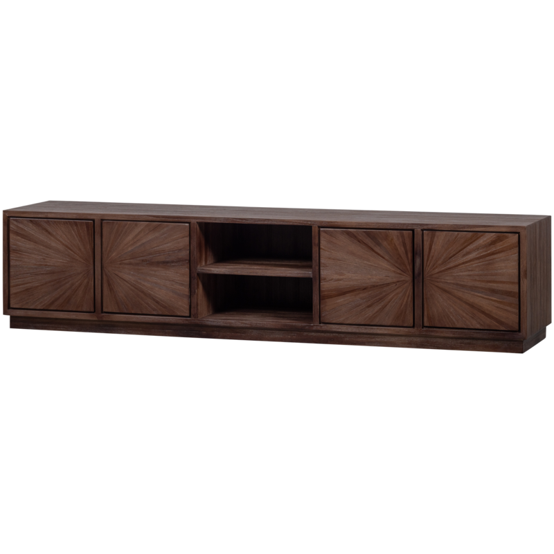 WOOOD-collectie Sun Tv Meubel Met Open Vak Recycled Teak Bruin