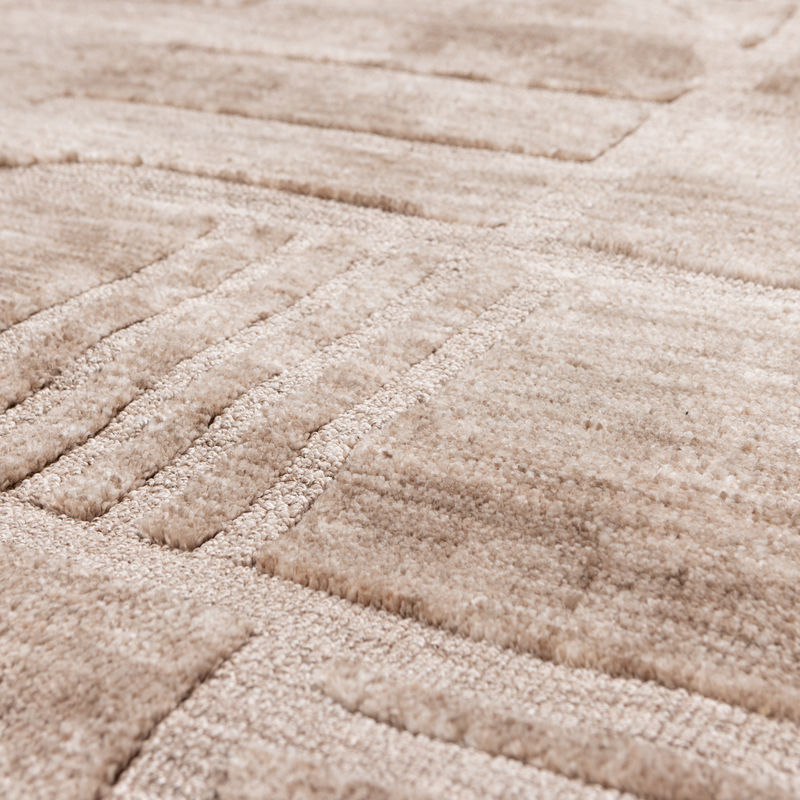 WOOOD-collectie Lovi Vloerkleed Polyester/Katoen Taupe 170X240Cm