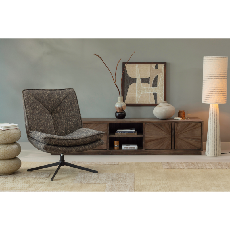 WOOOD-collectie Sun Tv Meubel Met Open Vak Recycled Teak Bruin