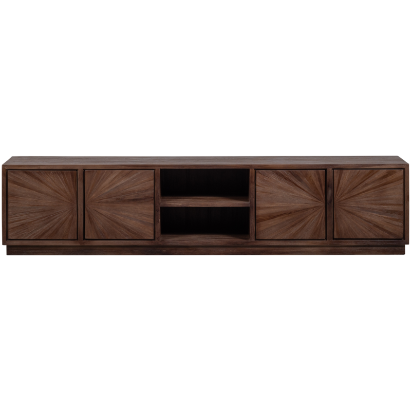 WOOOD-collectie Sun Tv Meubel Met Open Vak Recycled Teak Bruin