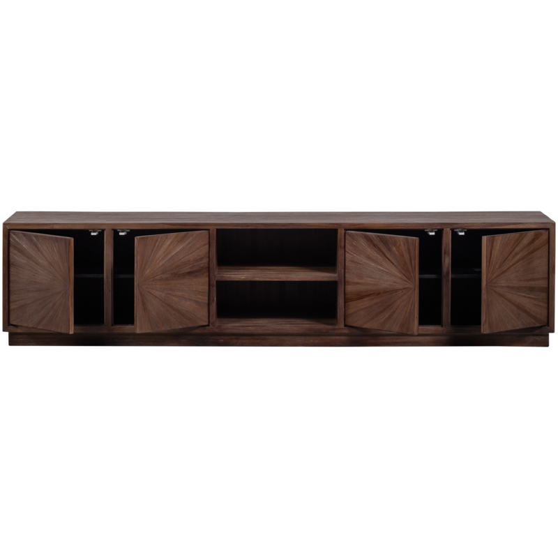 WOOOD-collectie Sun Tv Meubel Met Open Vak Recycled Teak Bruin