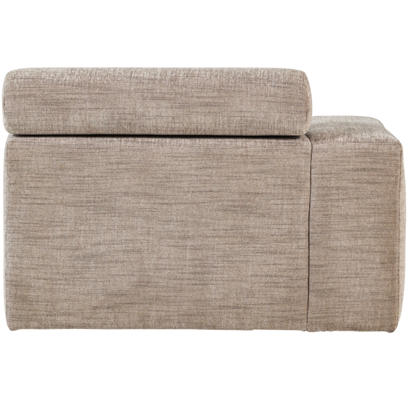 WOOOD-collectie Novi Chaise Longue Element Arm Links Naturel Melange