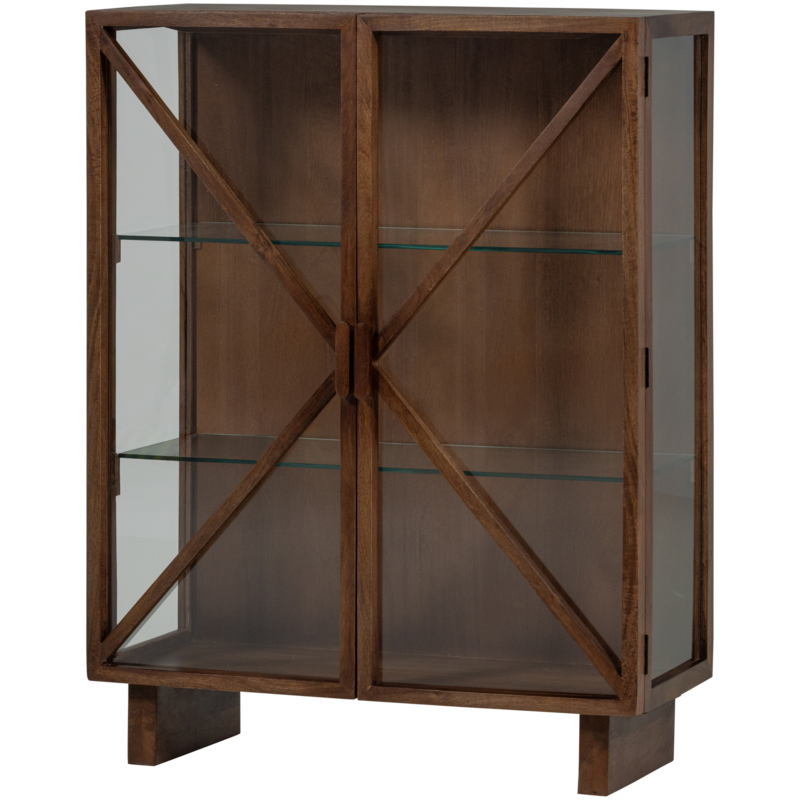 WOOOD-collectie Kella 2-Deurs Kast Mango Hout Bruin