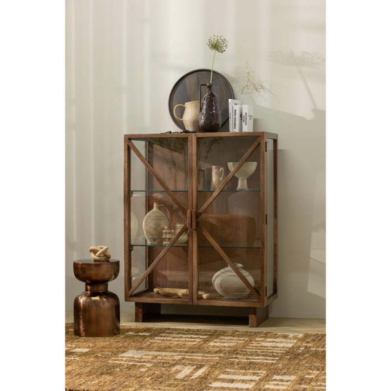 WOOOD-collectie Kella 2-Deurs Kast Mango Hout Bruin