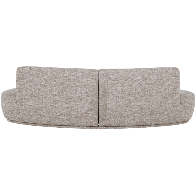 WOOOD-collectie Batavier Half Ronde Bank 4-Zits Zand Melange