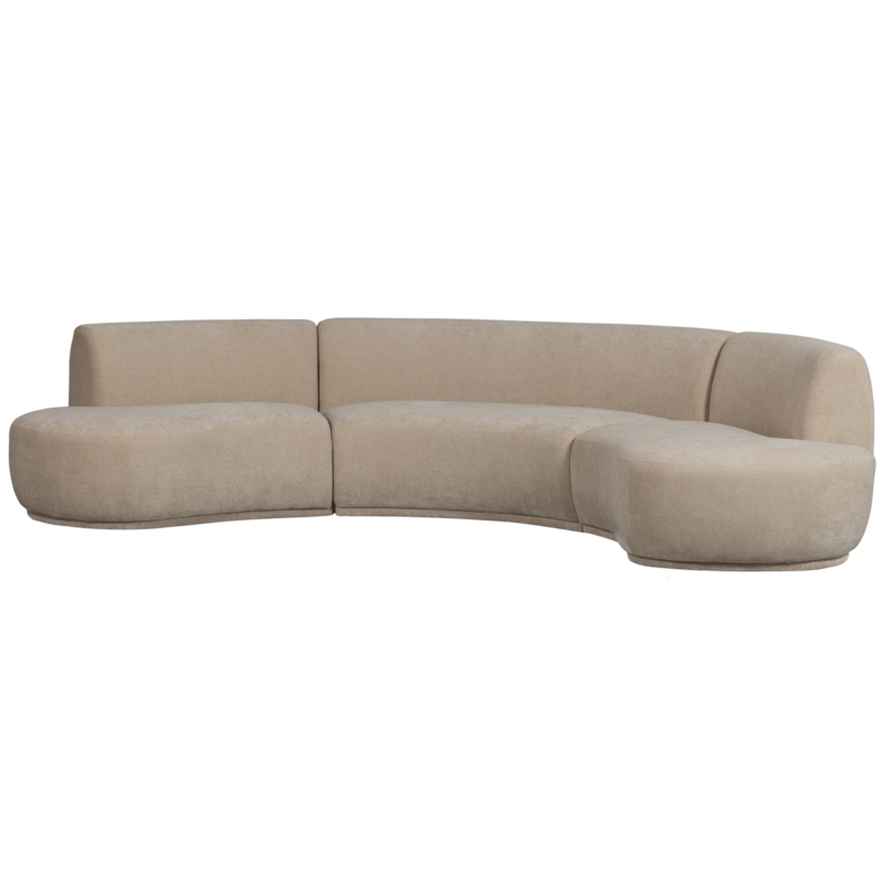 WOOOD-collectie Batavier Half Ronde Bank Naturel