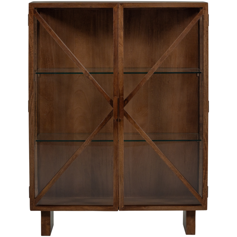 WOOOD-collectie Kella 2-Deurs Kast Mango Hout Bruin